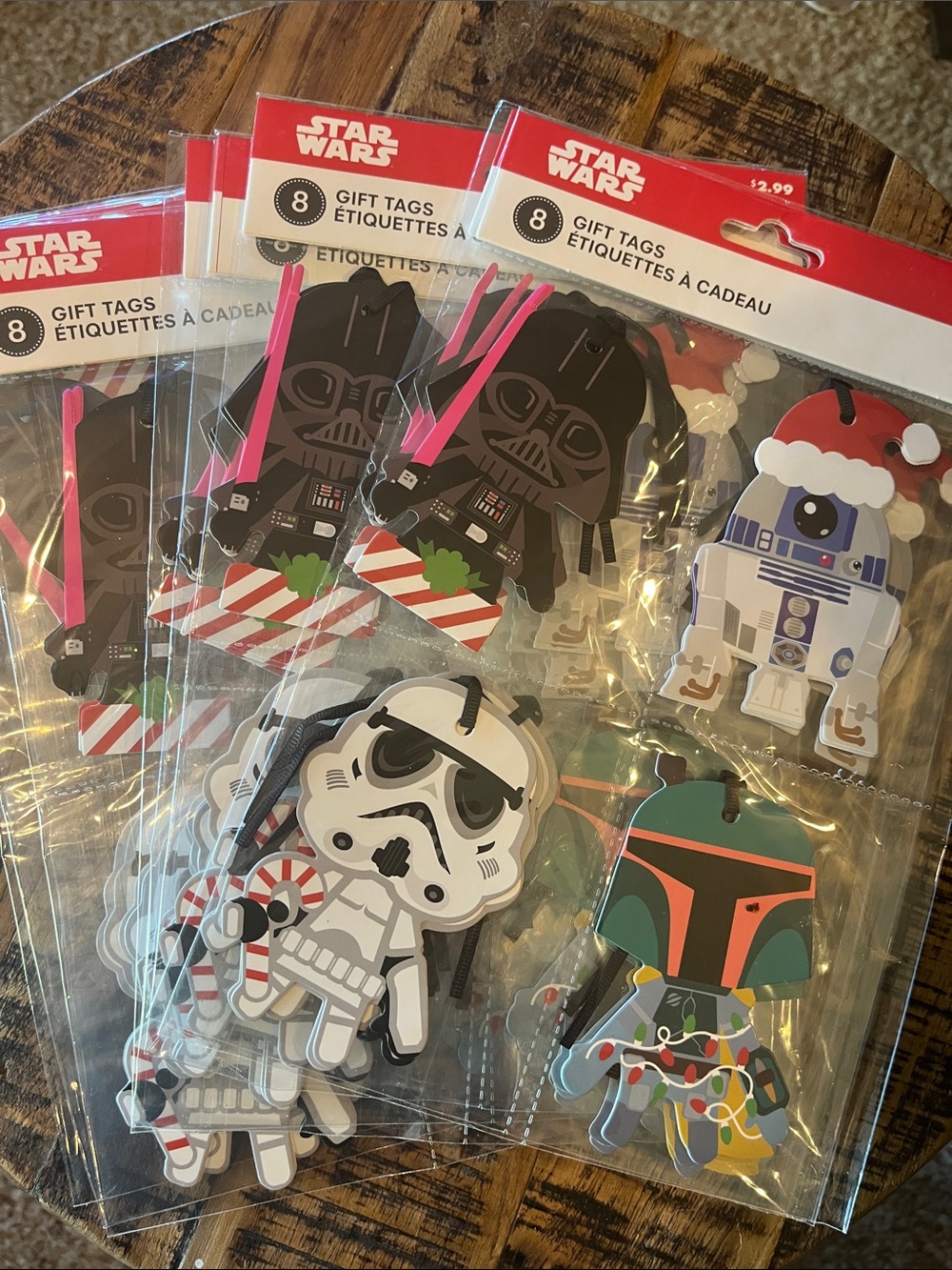 Star Wars Holiday Gift Tags – Black, White, Red, Green, Blue